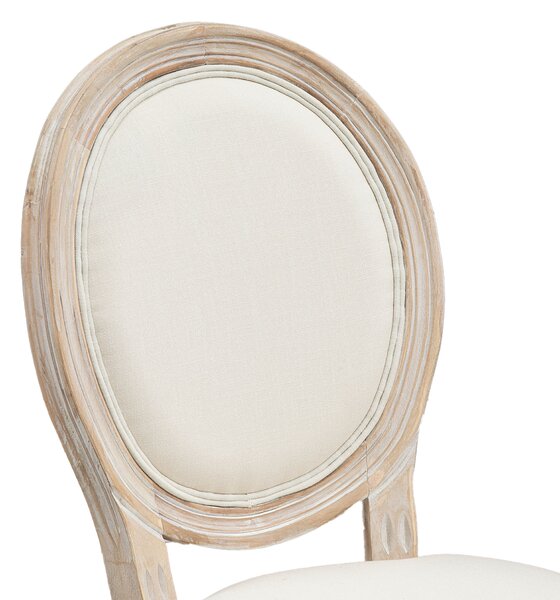 HOMCOM Set 2 Scaune Capitonate Vintage, Design Elegant, pentru Living sau Sufragerie, Albe | Aosom Romania