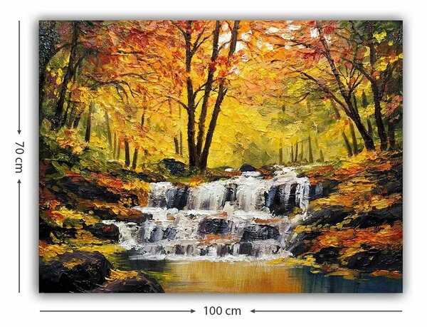 Tablou 441HPE1959, multicolor, panza, 100x70 cm