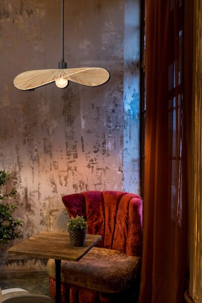 Lampă suspendată APP1826-1CP NATURE BLACK