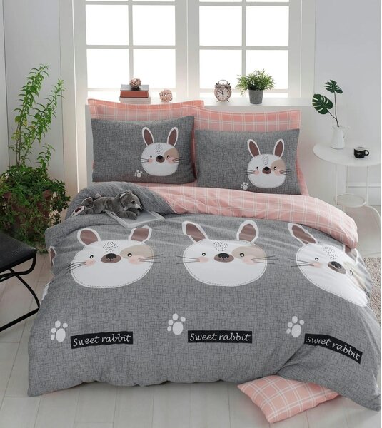 Set cuvertura pat dublu 143EPJ4810, multicolor, bumbac/poliester, 200x