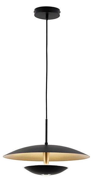 Pendul LED pe cablu MONICA LED/16W/230V negru/auriu