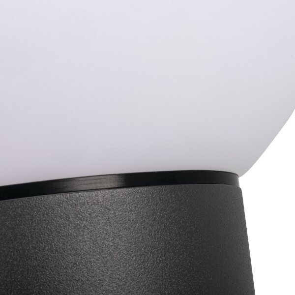 Kanlux 46084-Lampă de exterior cu senzor STONO 1xE27/15W/230V 50 cm IP65 antracit