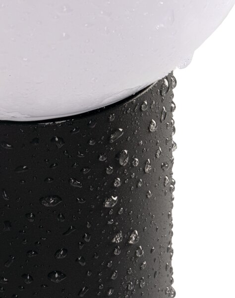 Kanlux 46084-Lampă de exterior cu senzor STONO 1xE27/15W/230V 50 cm IP65 antracit