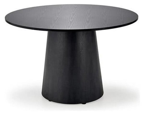 Masa de bucatarie rotunda GINTER, negru, 120x120x77 cm