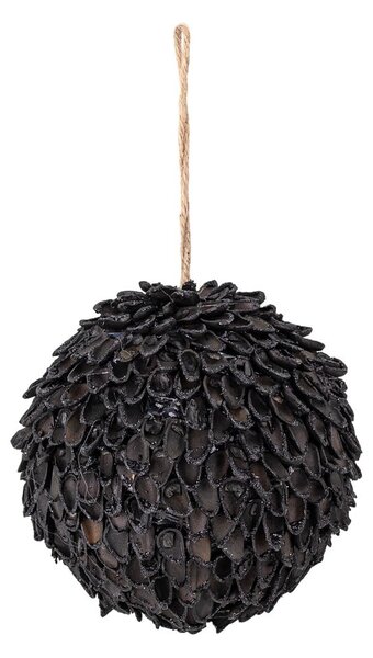 Ornament negru suspendat de Crăciun Bloomingville Pavana