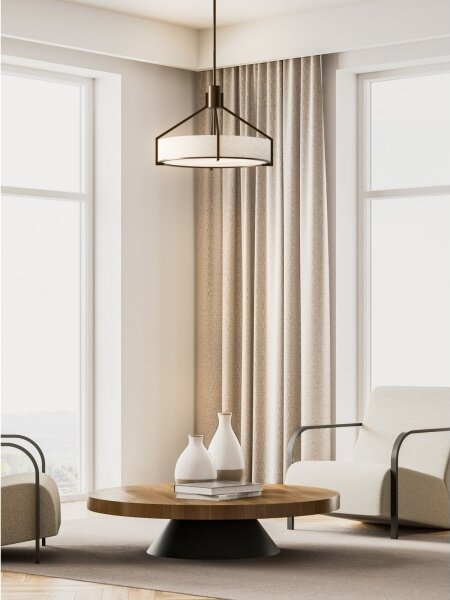 Open Design OR85679- Candelabru pe tijă DORETTO 6xE27/15W/230V diametru 70 cm maro/bej