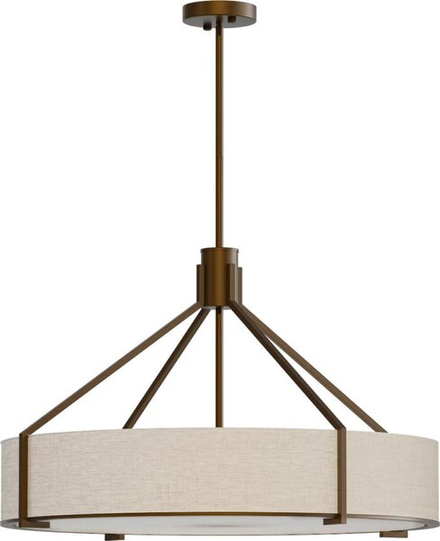 Open Design OR85679- Candelabru pe tijă DORETTO 6xE27/15W/230V diametru 70 cm maro/bej