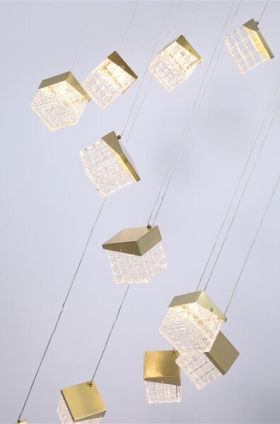 Searchlight 33640-20SB - Plafonieră LED dimabilă CUBOID LED/10,25W/230V 3000K