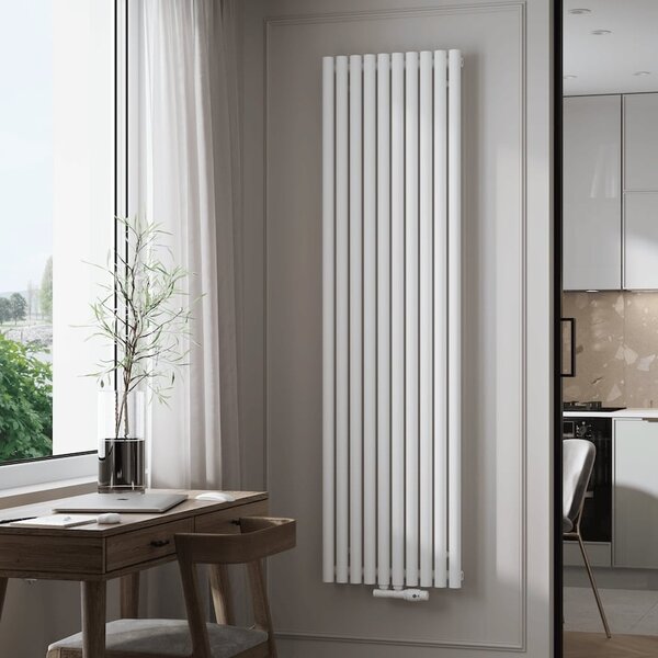 Instal Projekt Pilaro V calorifer de baie decorativ 180x39 cm alb PIOV-180/08C34