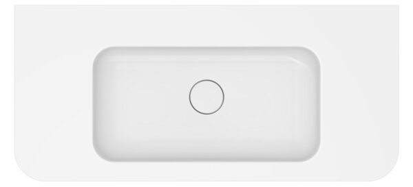 Oltens Hamnes lavoar 100x46.1 cm dreptunghiular mobilier alb luciu 40214000