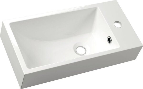 Sapho Ariana lavoar 50x25 cm dreptunghiular clasică-de blat alb luciu SM016