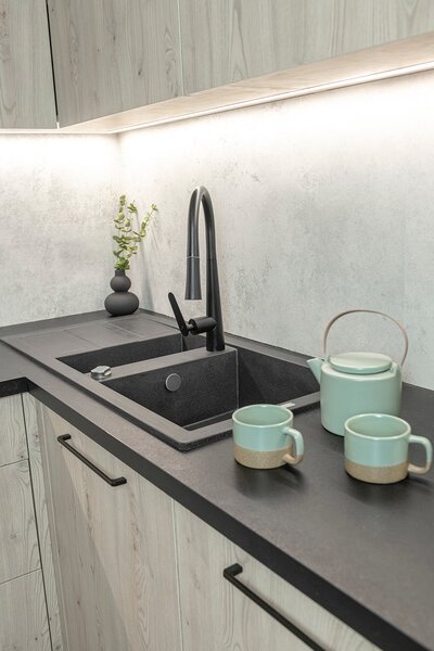 Laveo Barbados chiuvetă din granit 100x48 cm bej SBB431T