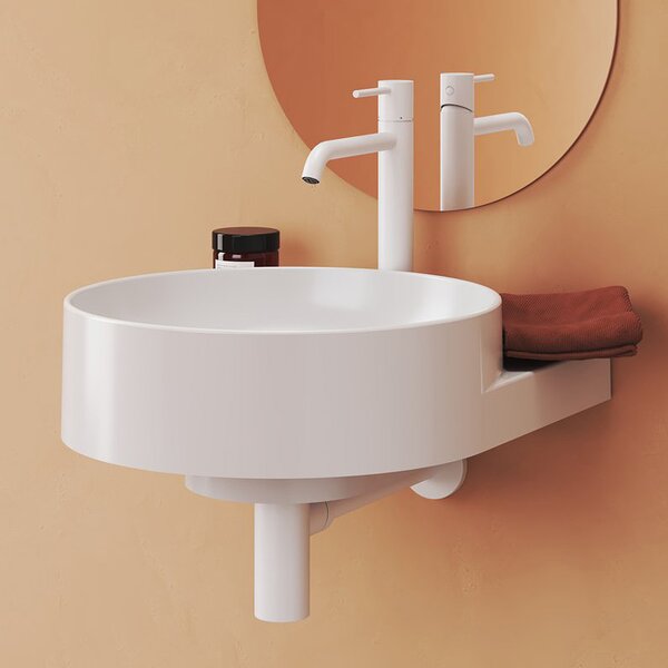 Ravak Yard lavoar 50x40.5 cm rotund clasică-mobilier alb luciu XJX01240002