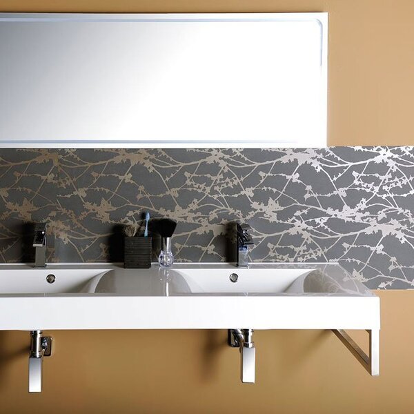Sapho Flavia lavoar 140x50 cm dreptunghiular clasică-dublă alb luciu 68141