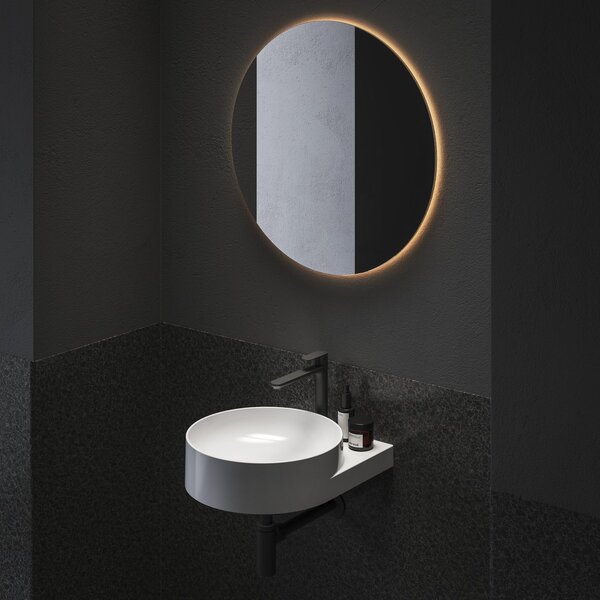 Ravak Yard lavoar 50x40.5 cm rotund clasică-mobilier alb luciu XJX01240002