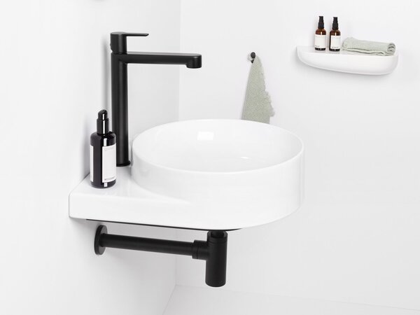 Ravak Yard lavoar 50x40.5 cm rotund clasică-mobilier alb luciu XJX01240002