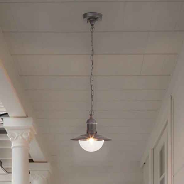 Brilagi MOLDE - lampă suspendată pentru exterior, 1xE27/60W, IP44, negru