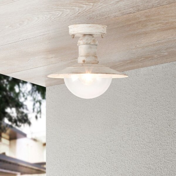 Brilagi - Plafonieră de exterior MOLDE 1xE27/60W IP44 albă/patină