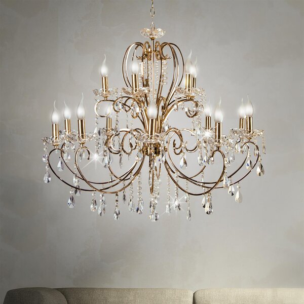 Candellux Aurora lampă suspendată x40 W auriu 30-99801