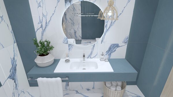 LaVita Minnesota lavoar 61x46.5 cm dreptunghiular mobilier-încastrat alb luciu 5908211416182