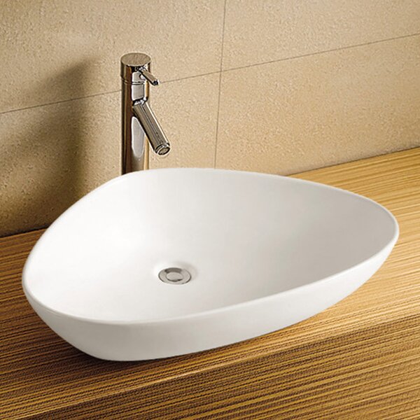 LaVita Triango lavoar 59x39 cm de blat alb luciu 5900378310174