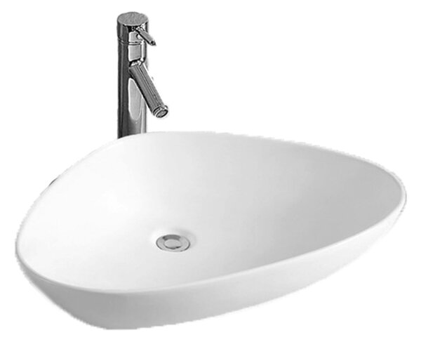 LaVita Triango lavoar 59x39 cm de blat alb luciu 5900378310174
