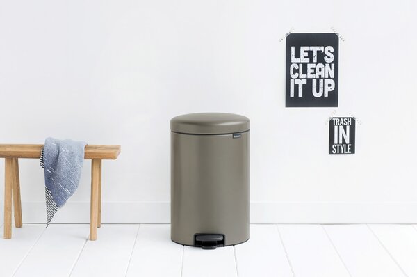Brabantia NewIcon cos de gunoi 20 l gri 114045