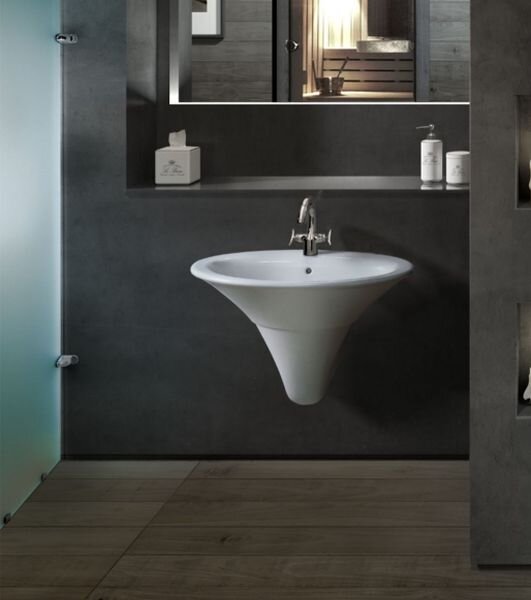 Hatria Sculture lavoar 77x58.5 cm ovale clasică alb luciu YR3701
