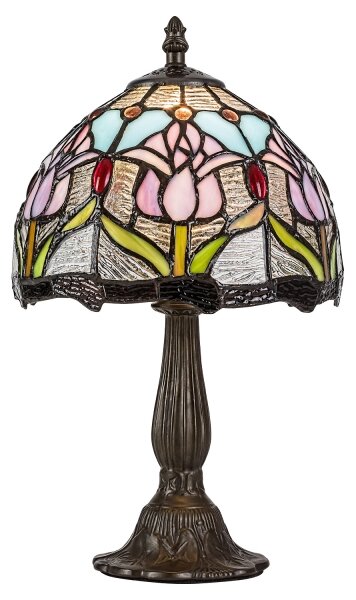 Lampă de masă Tiffany din vitralii LORAS 1xE14/40W/230V - Brilagi