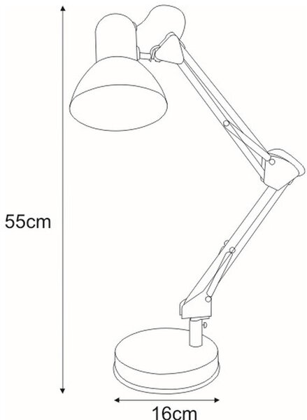 Kaja Cosmo veioză 1x60 W argint K-MT-COSMOSREBRNY