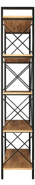 Biblioteca Nero Elit Walnut-Negru