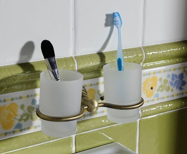 Sapho Diamond pahar pentru periuta de dinti alb-maro 1318-05