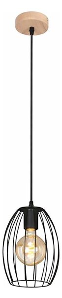 Lampă suspendată pe cablu 1xE27/60W/230V, neagră