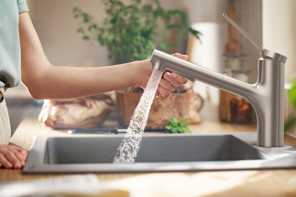 Hansgrohe Zesis M33 baterie bucătărie pe picior oţel inoxidabil 74801800