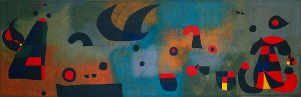 Peinture murale Reproducere, Joan Miró, (120 x 40 cm)
