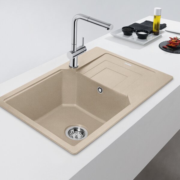 Franke Urban chiuvetă din granit 78x50 cm bej 114.0687.277