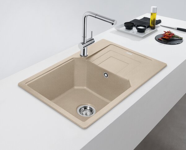 Franke Urban chiuvetă din granit 78x50 cm bej 114.0687.277