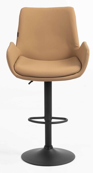 HR240W Scaun Carmel Piele Ecologica Premium Soft cu Bază Neagră