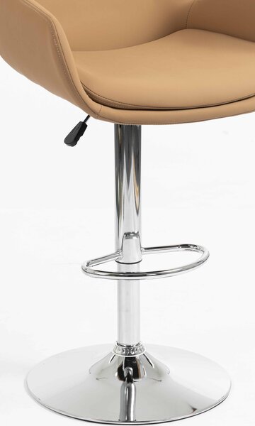 HR240W Scaun Carmel Piele Ecologica Premium Soft cu Bază Cromata