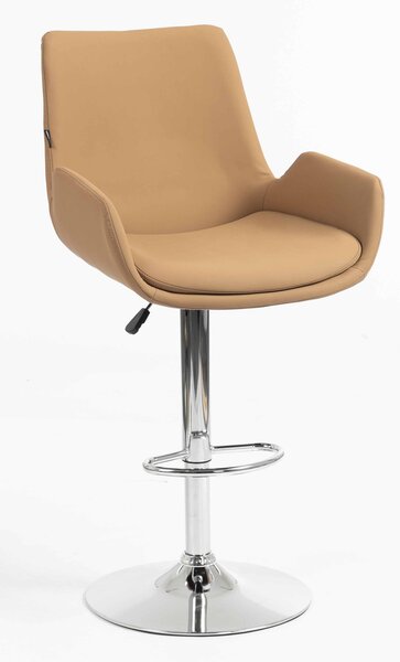 HR240W Scaun Carmel Piele Ecologica Premium Soft cu Bază Cromata