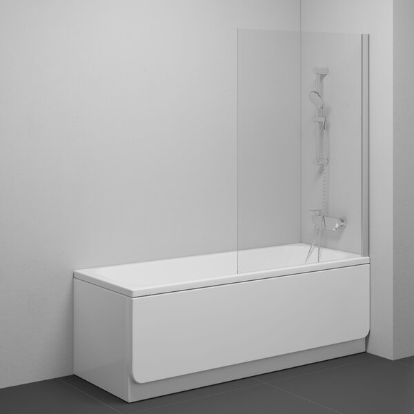 Ravak Pivot paravan cadă 80 cm o piesă satin mat/sticlă transparentă 79840U00Z1