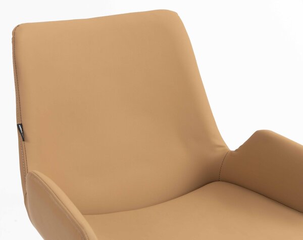 HR240W Scaun Carmel Piele Ecologica Premium Soft cu Bază Cromata