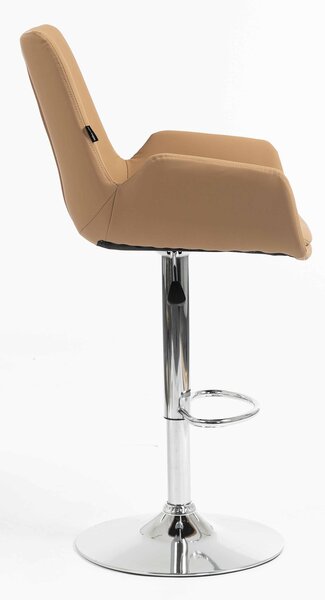 HR240W Scaun Carmel Piele Ecologica Premium Soft cu Bază Cromata