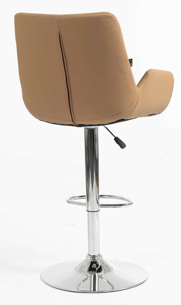 HR240W Scaun Carmel Piele Ecologica Premium Soft cu Bază Cromata