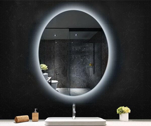 Oglindă, Fluminia, Picasso Ambient 60, cu iluminare LED și dezaburire