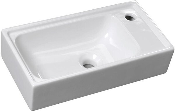 Sapho Small lavoar 50.5x26.5 cm dreptunghiular clasică-de blat alb luciu 7045