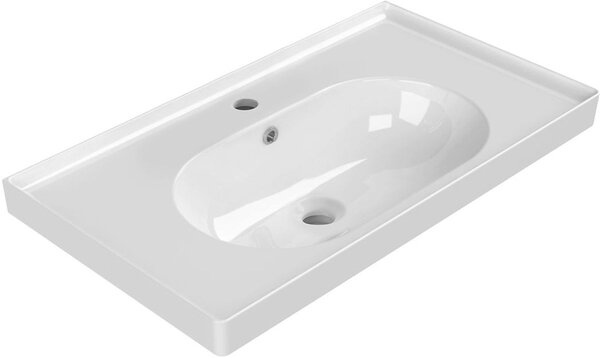 Sapho Brand lavoar 79.9x44.8 cm dreptunghiular clasică-mobilier alb luciu TU0422
