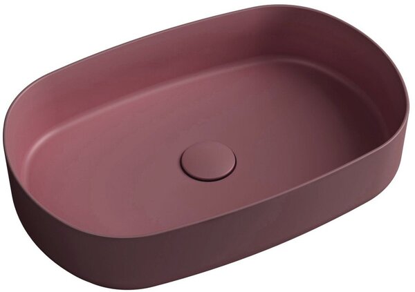 Isvea Infinity lavoar 55x36 cm ovale de blat mat 10NF65055-2R