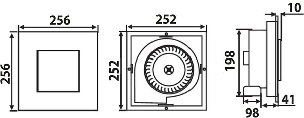 Sapho Tecto ventilator alb TC201