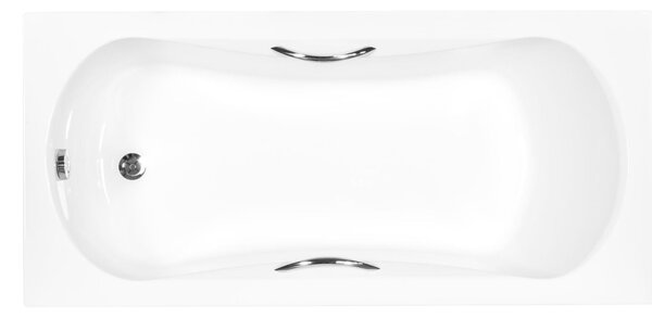 Besco Aria Plus cada dreptunghiulară 130x70 cm alb #WAA-130-PU